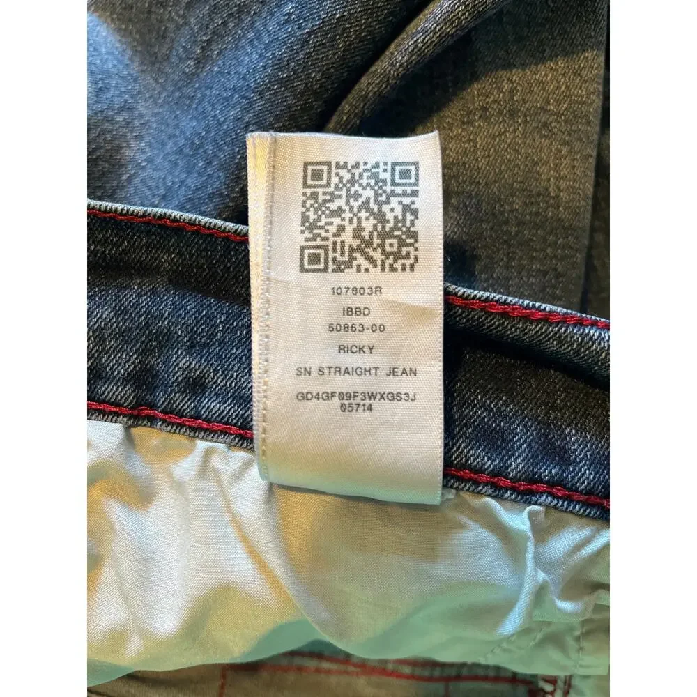 True religion men’s Ricky relaxed straight jeans size 36